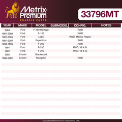 Metrix Premium Chassis Parts Center Link 33796MT aftermarket car parts