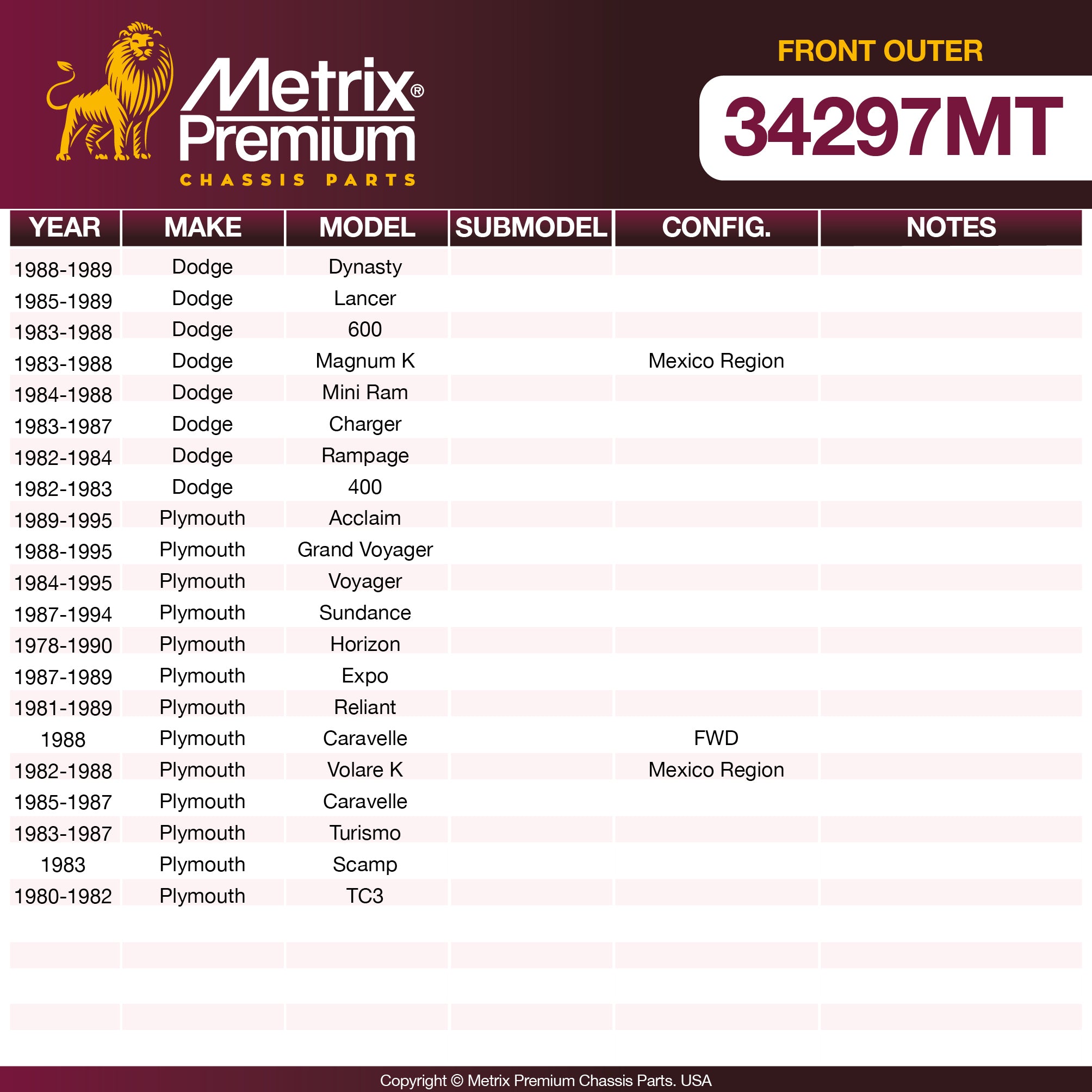 Metrix Premium Chassis Parts  suspension steering brake parts