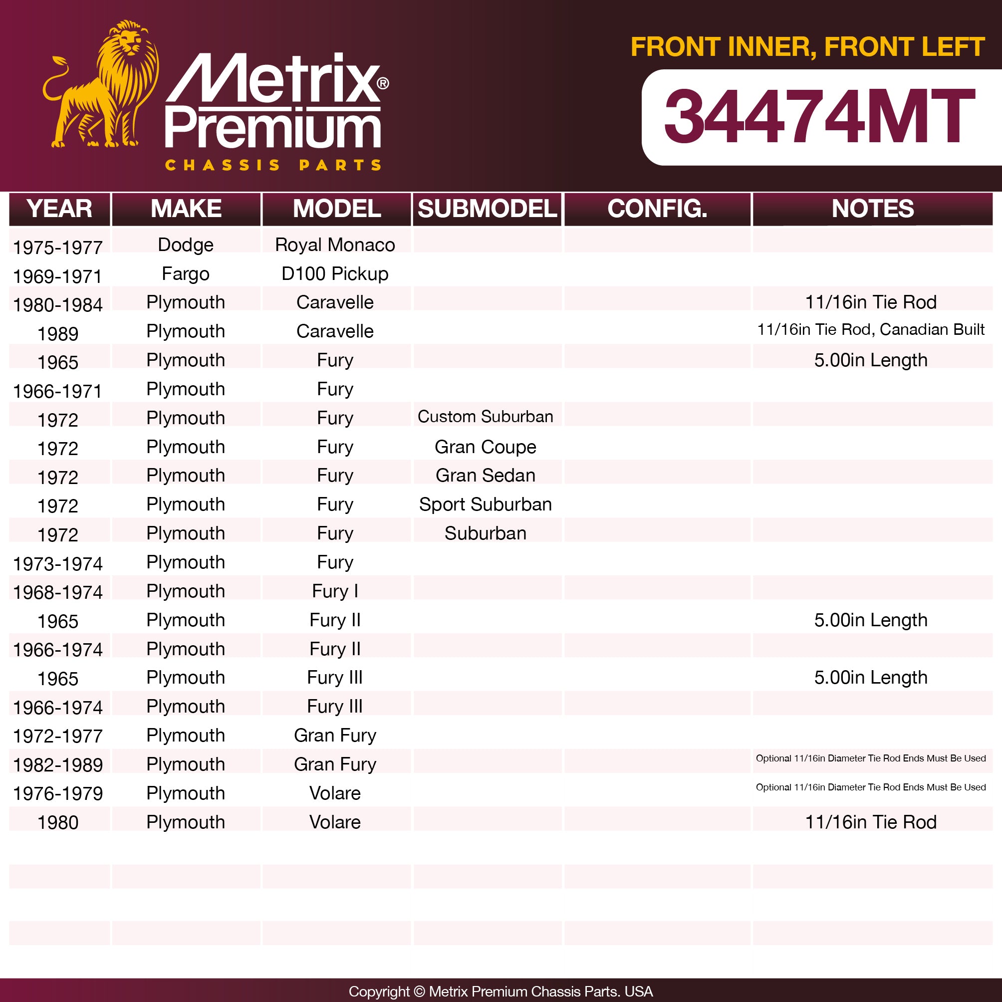 Metrix Premium Chassis Parts  suspension steering brake parts