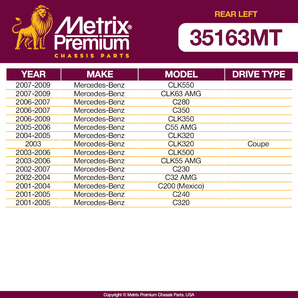 Metrix Premium Rear Left Stabilizer Bar Link 35163MT OEM fit auto parts fitment compability