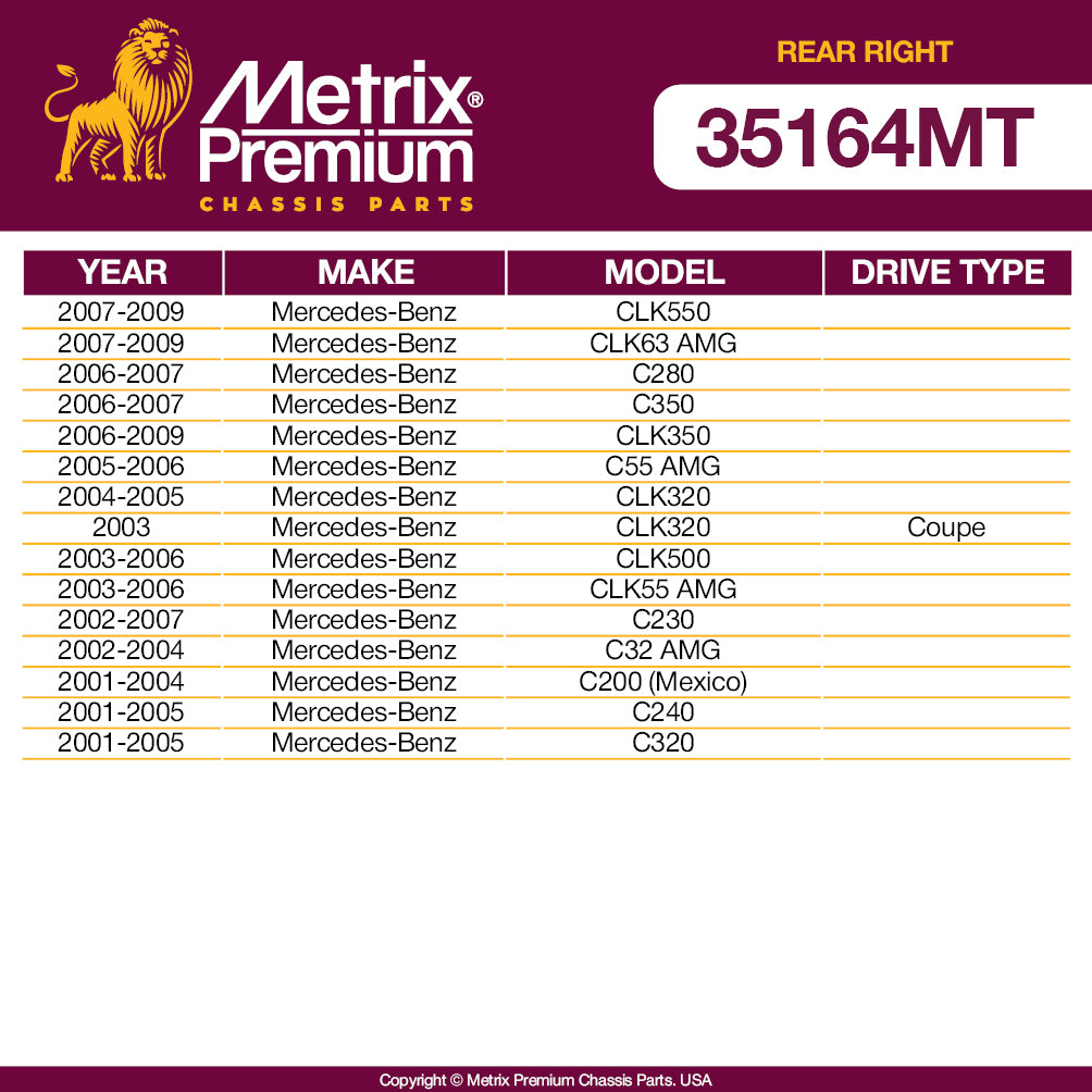 Metrix Premium Rear Right Stabilizer Bar Link 35164MT OEM fit auto parts fitment compability