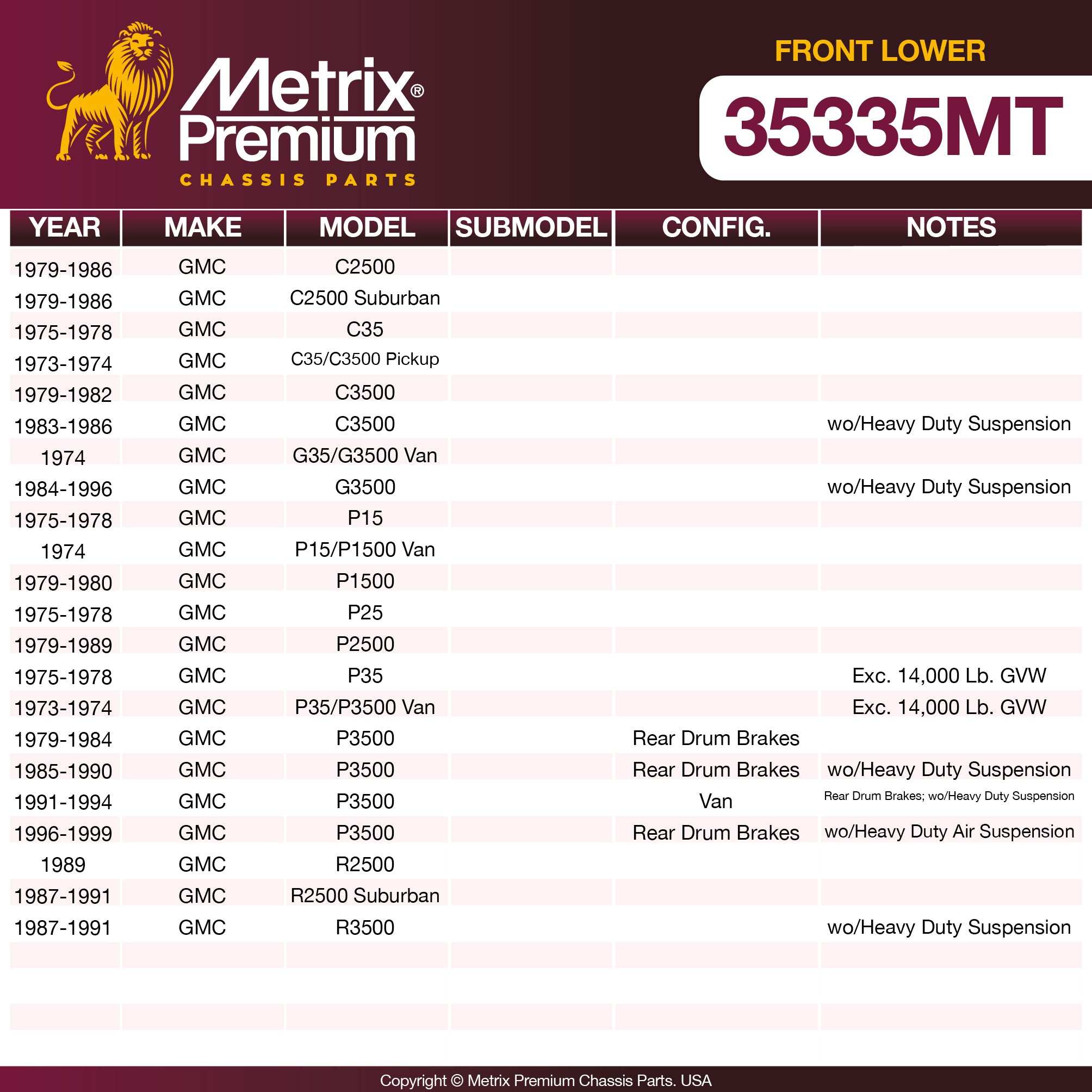 Metrix Premium Chassis Parts  suspension steering brake parts