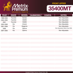 Metrix Premium Chassis Parts Front Upper Ball Joint 35400MT aftermarket car parts