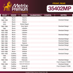 Metrix Premium Chassis Parts Front Stabilizer Bar Link Kit 35402MP aftermarket car parts