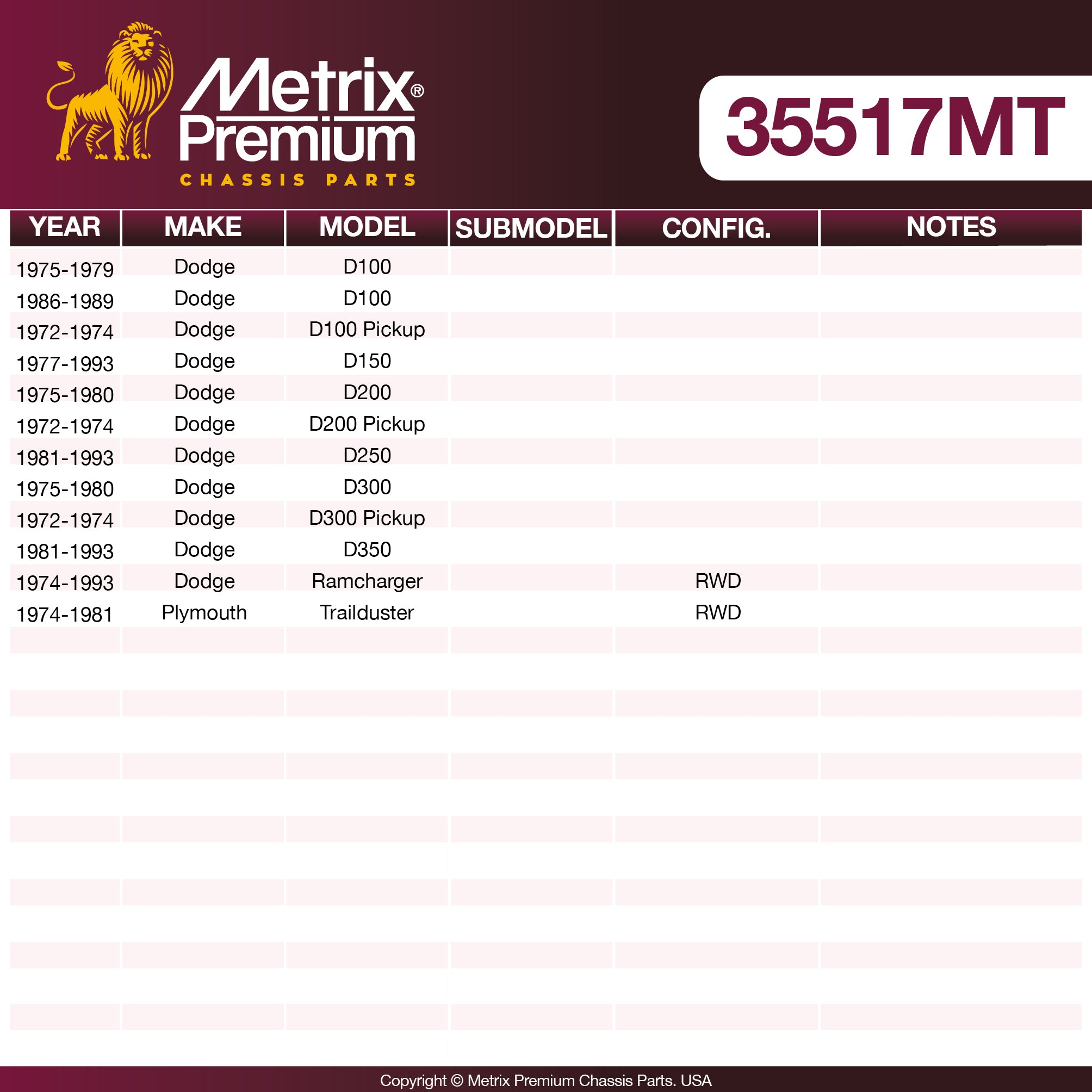 Metrix Premium Idler Arm 35517MT OEM fit spare parts