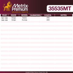 Metrix Premium Pitman Arm 35535MT OEM fit spare parts