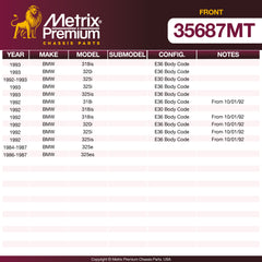 Metrix Premium Chassis Parts Front Stabilizer Bar Link 35687MT aftermarket car parts