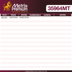 Metrix Premium Chassis Parts Center Link 35964MT aftermarket car parts