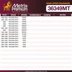Metrix Premium Chassis Parts Rear Upper Rearward Control Arm 36349MT aftermarket car parts