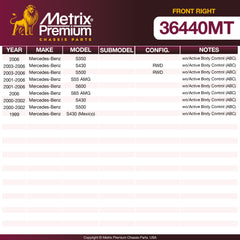 Metrix Premium Chassis Parts Front Right Stabilizer Bar Link 36440MT aftermarket car parts