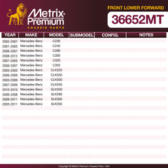 Metrix Premium Chassis Parts Front Lower Forward Control Arm Bushing 36652MT aftermarket car parts