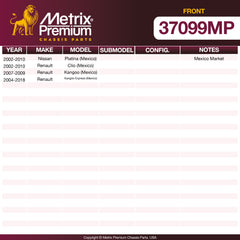 Metrix Premium Chassis Parts Front Stabilizer Bar Link 37099MP aftermarket car parts