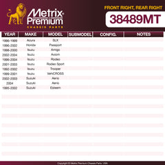 Metrix Premium Chassis Parts Front Right Stabilizer Bar Link 38489MT aftermarket car parts
