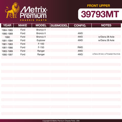 Metrix Premium Front Upper Ball Joint 39793MT OEM fit spare parts