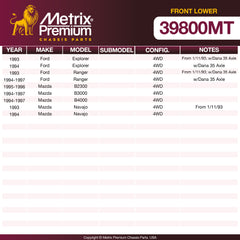 Metrix Premium Front Lower Ball Joint 39800MT OEM fit spare parts