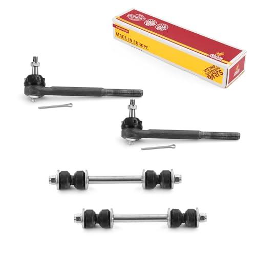 Metrix Premium 4PCS Outer Tie Rod End and Front Stabilizer Bar Link Kit ES2033RLT, K5254 Fits Buick Regal, Buick Century, Chevrolet Monte Carlo, Malibu, GMC Sonoma, Oldsmobile Cutlass, Pontiac LeMans - Metrix Premium Chassis Parts