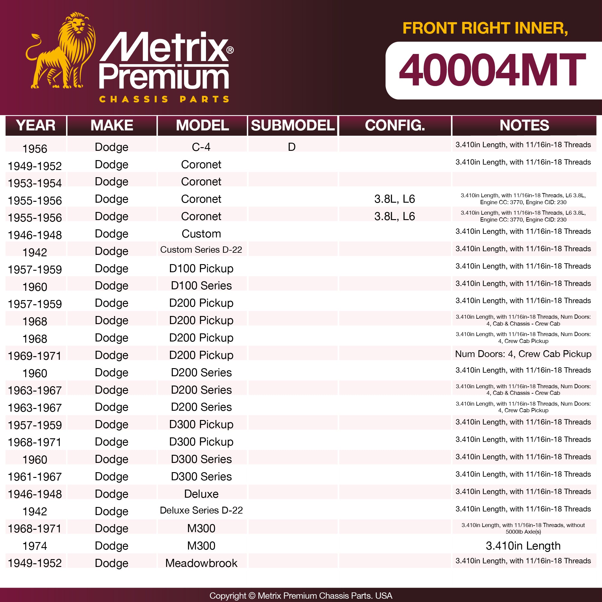 Metrix Premium Chassis Parts  suspension steering brake parts