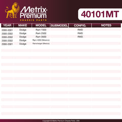 Metrix Premium Pitman Arm 40101MT OEM fit spare parts