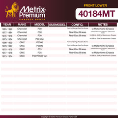 Metrix Premium Chassis Parts Front Lower Ball Joint 40184MT OEM fit auto parts