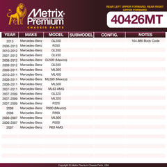 Metrix Premium Chassis Parts Rear Left Upper Forward; Rear Right Upper Forward Control Arm 40426MT OEM fit auto parts