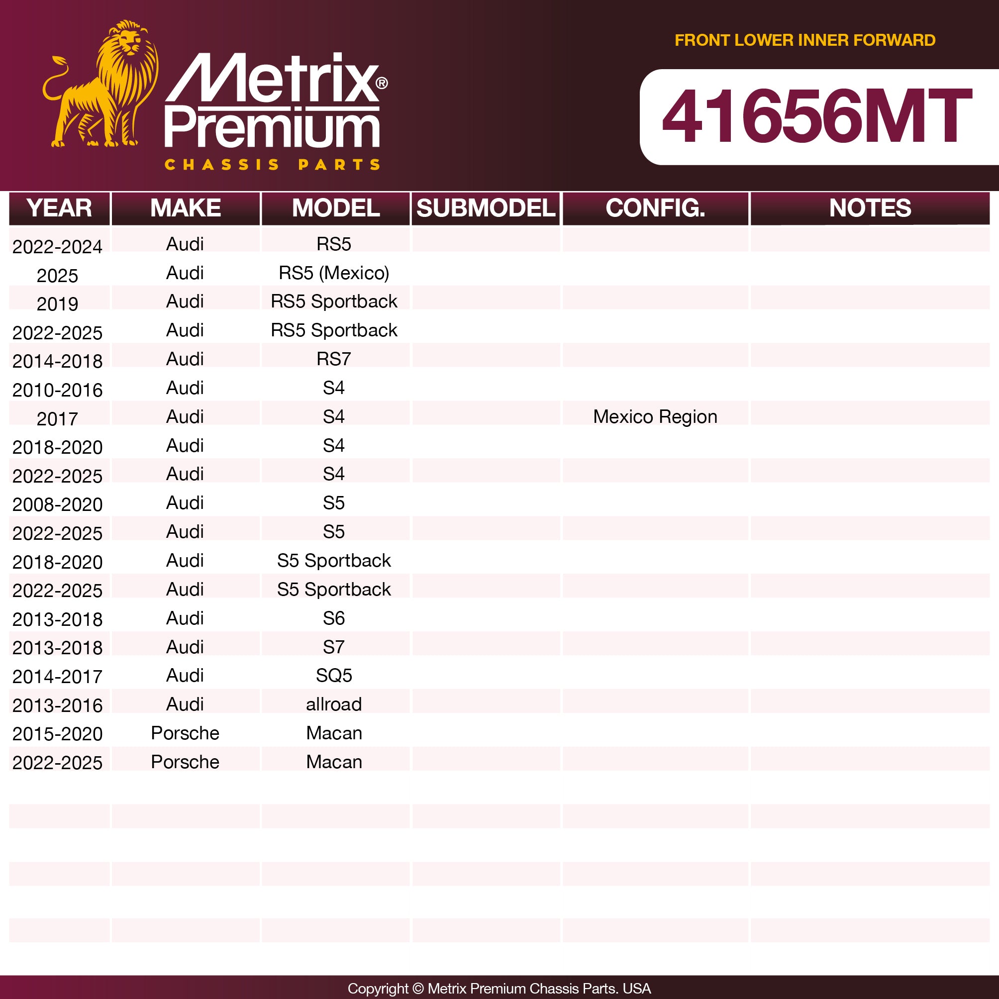 Metrix Premium Chassis Parts  suspension steering brake parts