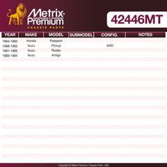 Metrix Premium Chassis Parts Center Link 42446MT aftermarket car parts
