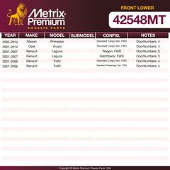 Metrix Premium Chassis Parts Front Lower Ball Joint 42548MT OEM fit auto parts
