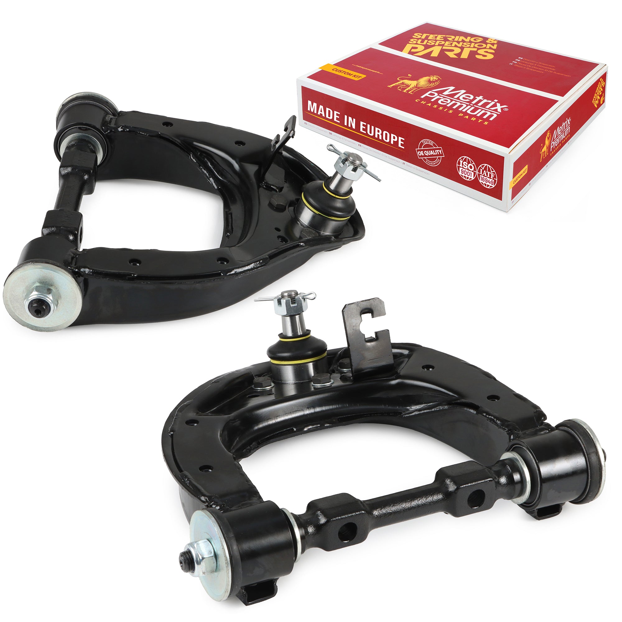 Metrix Premium Chassis Parts Front Left & Right Upper Control Arm and Ball Joint Assembly Kit 90902MT OEM fit auto parts