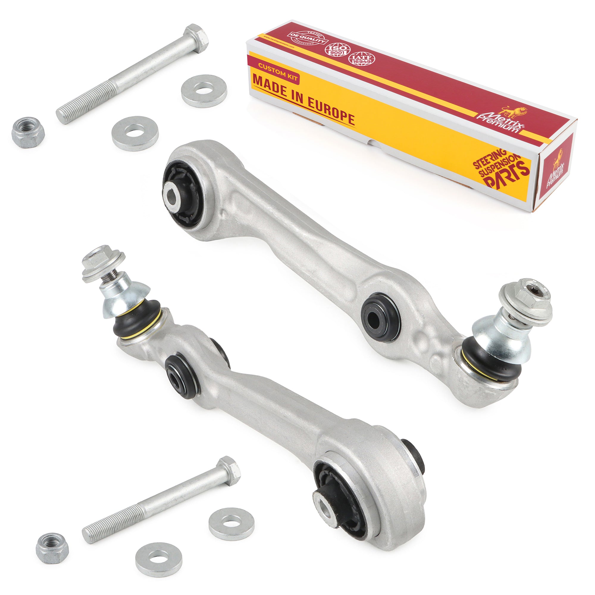 Metrix Premium Chassis Parts Front Left & Right Lower Rearward Control Arm and Ball Joint Assembly Kit 90995MT OEM fit auto parts