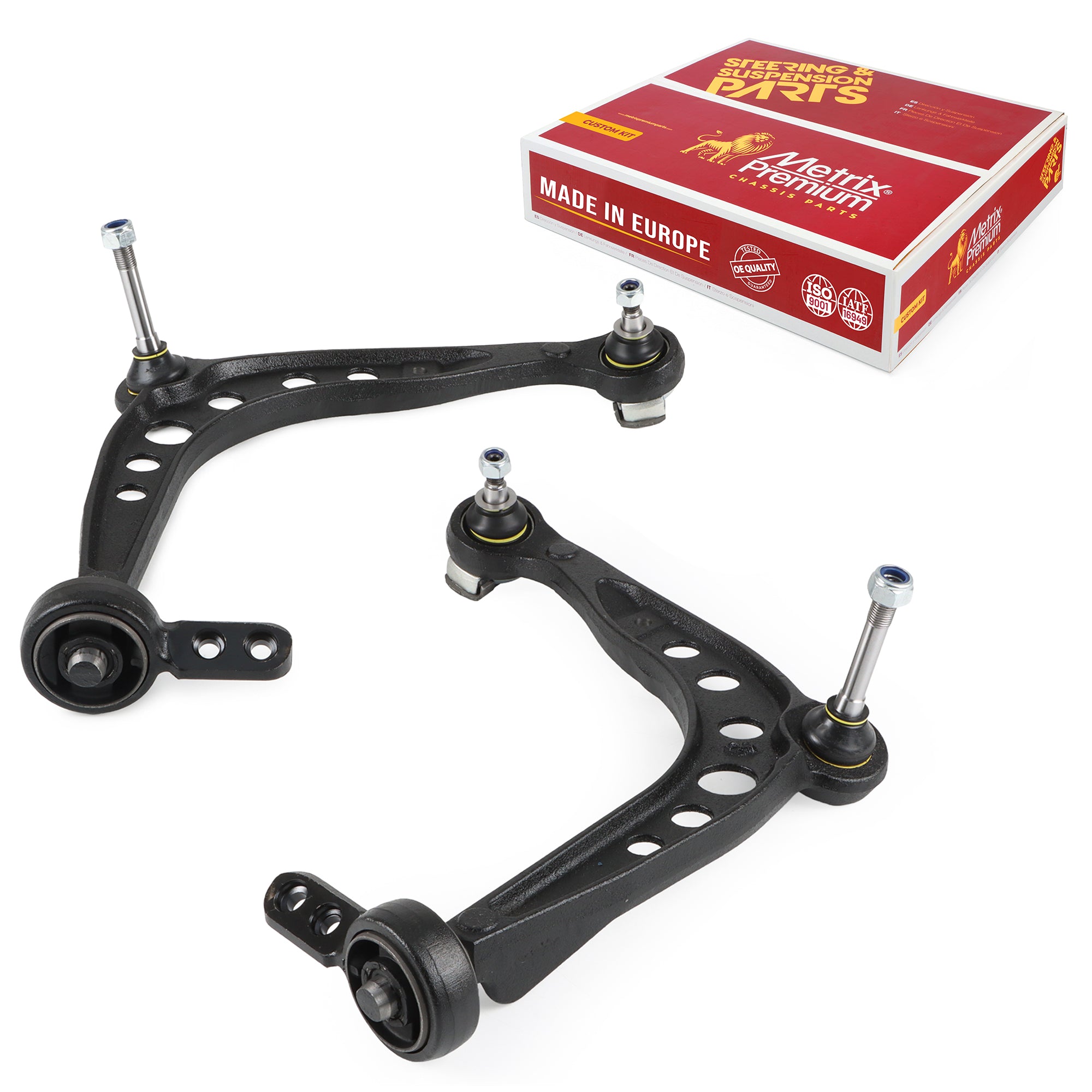 Metrix Premium Chassis Parts Front Left & Right Lower Control Arm and Ball Joint Assembly Kit 91007MT OEM fit auto parts