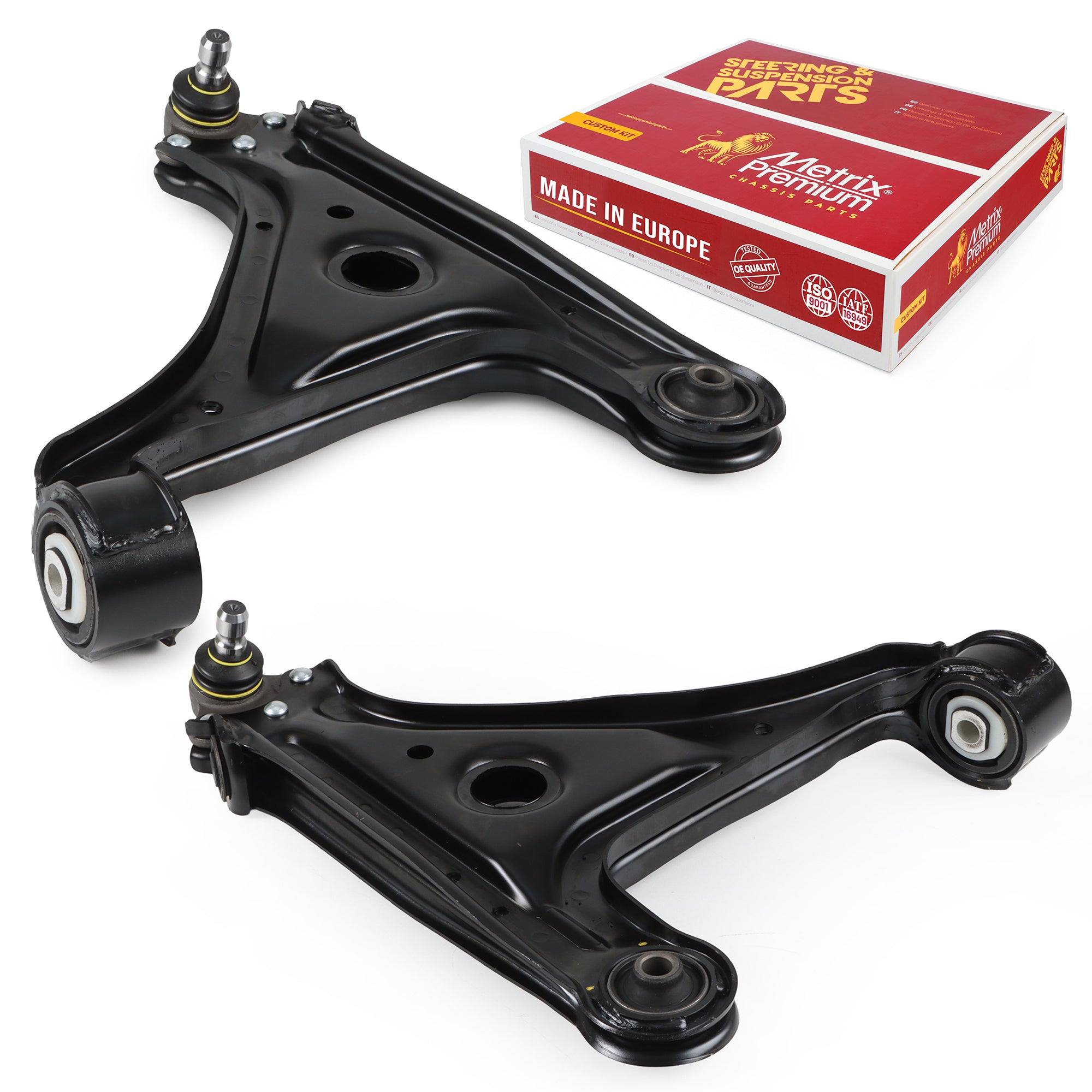 Metrix Premium Chassis Parts Front Left & Right Lower Control Arm and Ball Joint Assembly Kit 91025MT OEM fit auto parts