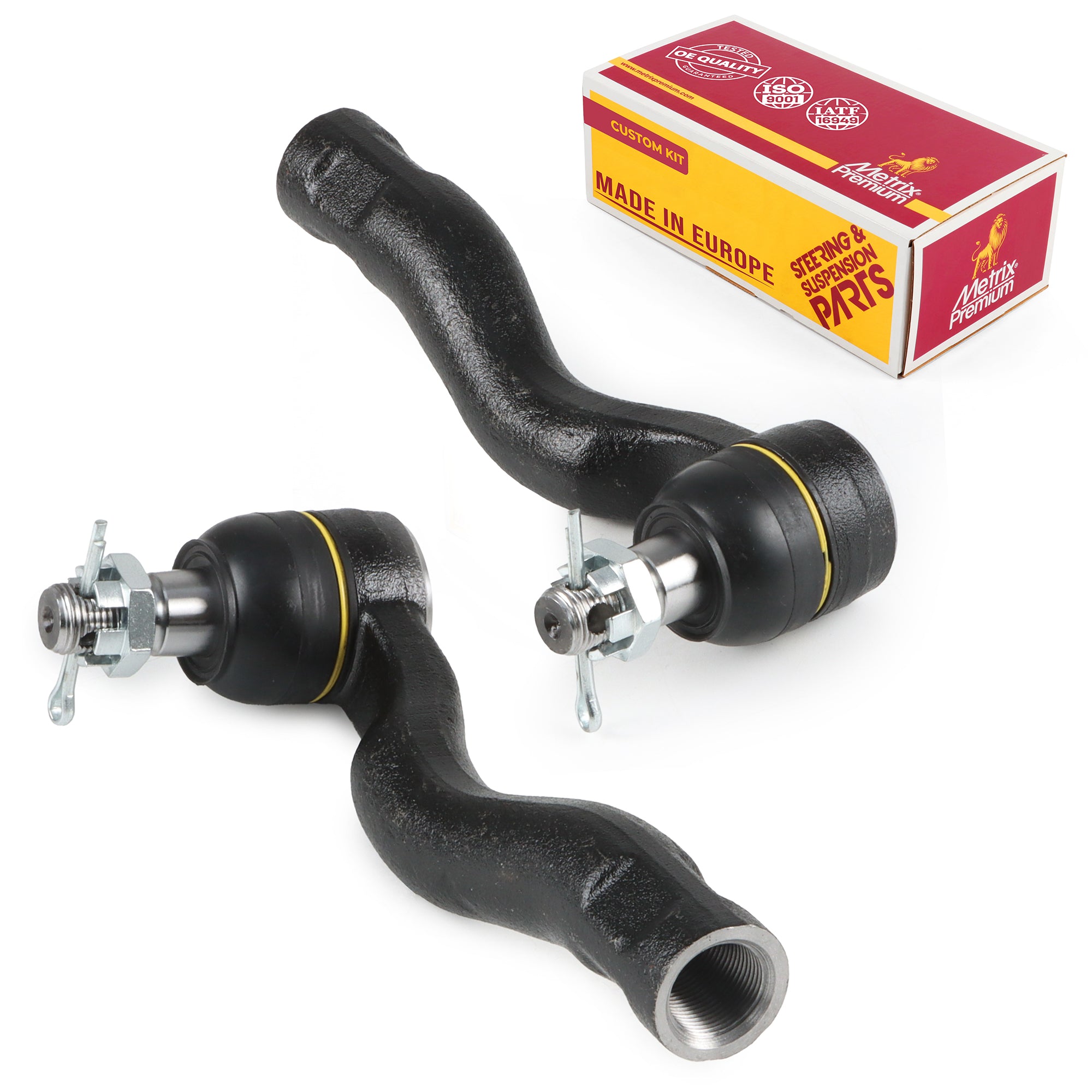 Metrix Premium Chassis Parts Front Left & Right Outer Tie Rod End Kit 91047MT OEM fit auto parts