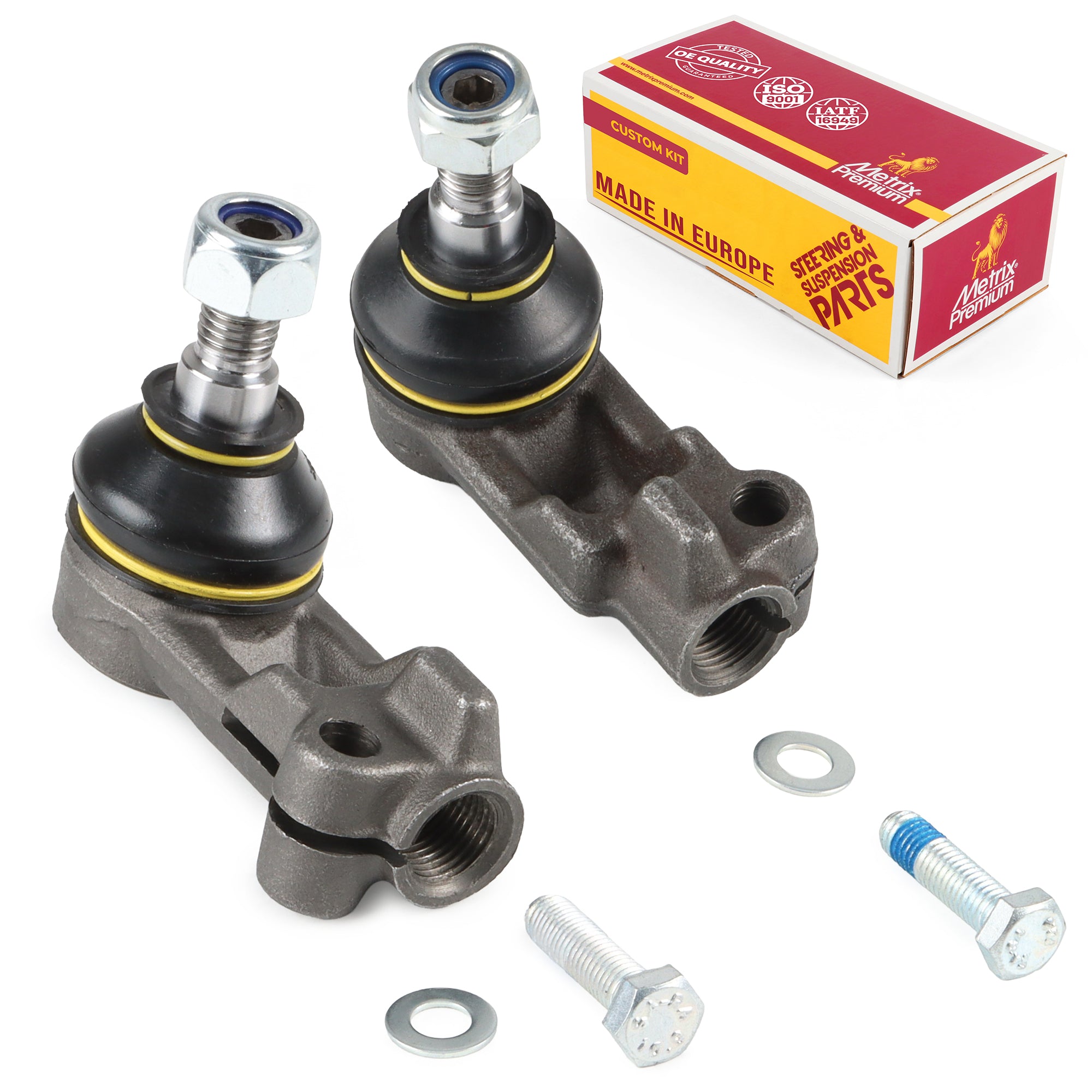 Metrix Premium Chassis Parts Front Left & Right Outer Tie Rod End Kit 91061MT OEM fit auto parts