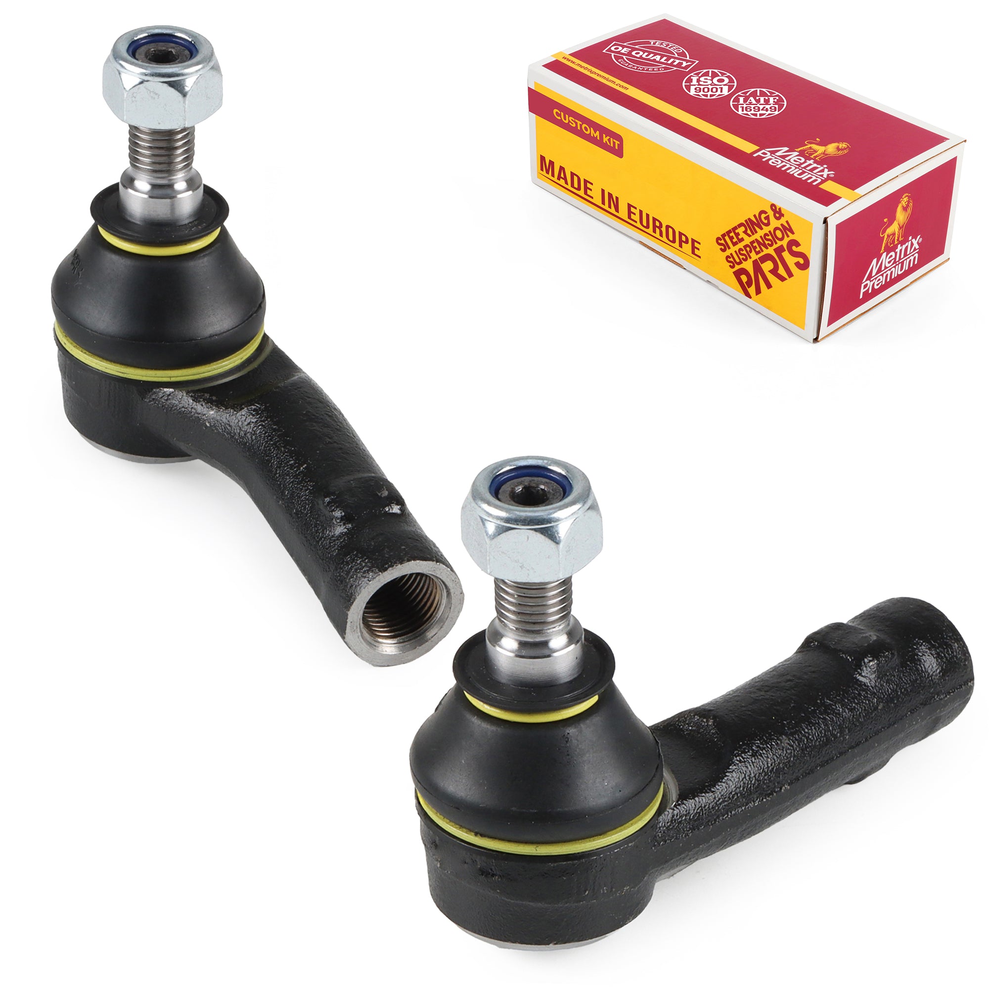 Metrix Premium Chassis Parts Front Left & Right Outer Tie Rod End Kit 91068MT OEM fit auto parts