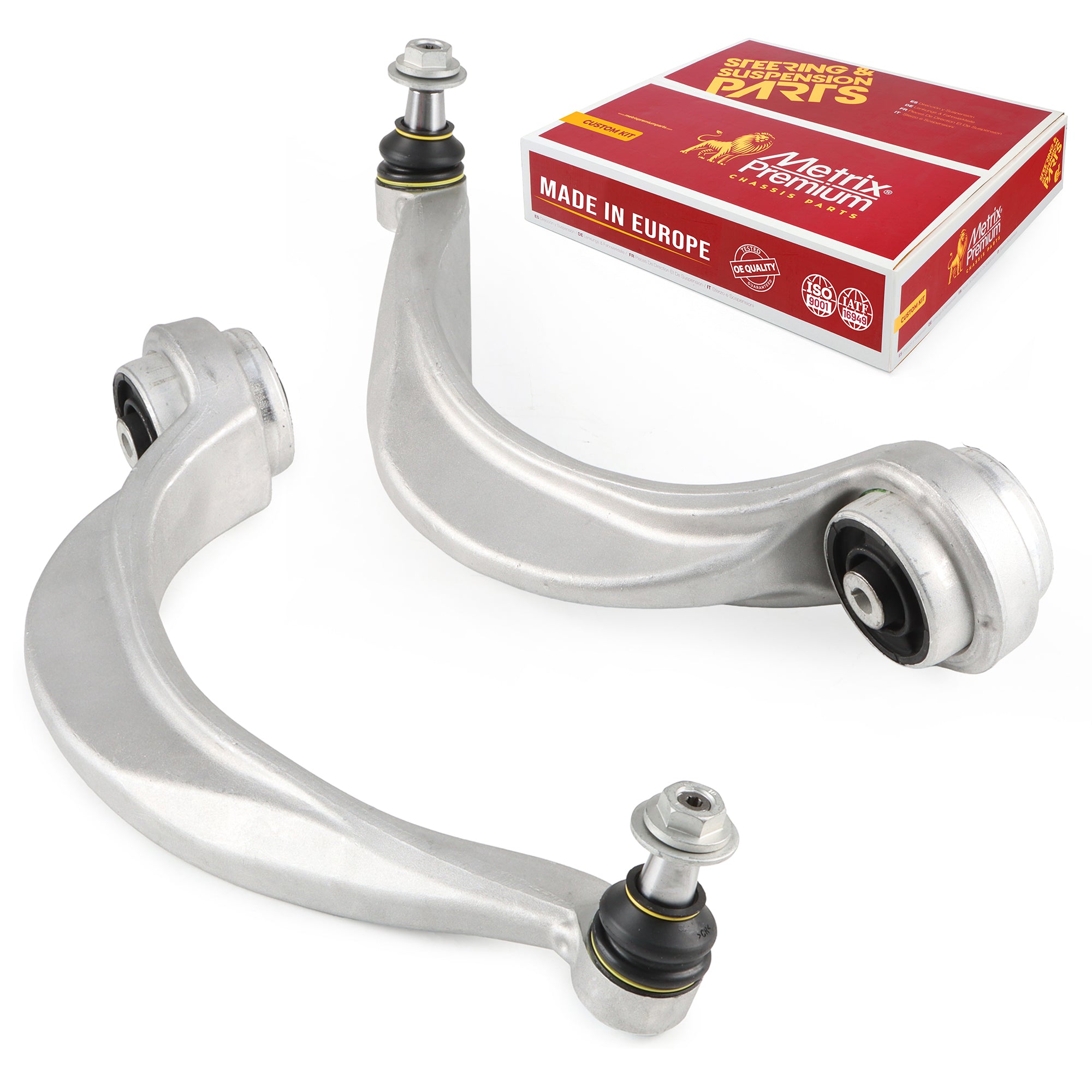 Metrix Premium Chassis Parts Front Left & Right Lower Rearward Control Arm and Ball Joint Assembly Kit 91091MT OEM fit auto parts