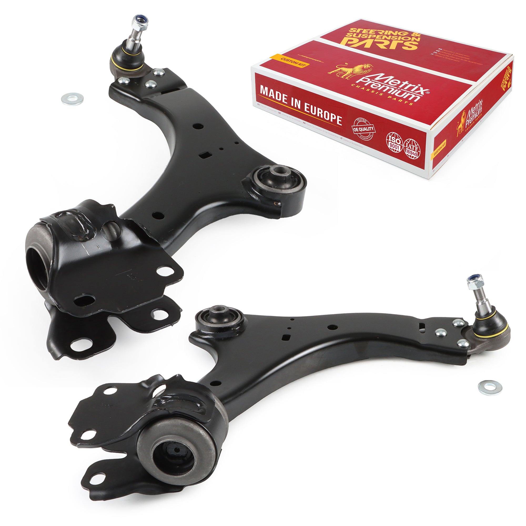Metrix Premium Chassis Parts Front Left & Right Lower Control Arm and Ball Joint Assembly Kit 91092MT OEM fit auto parts