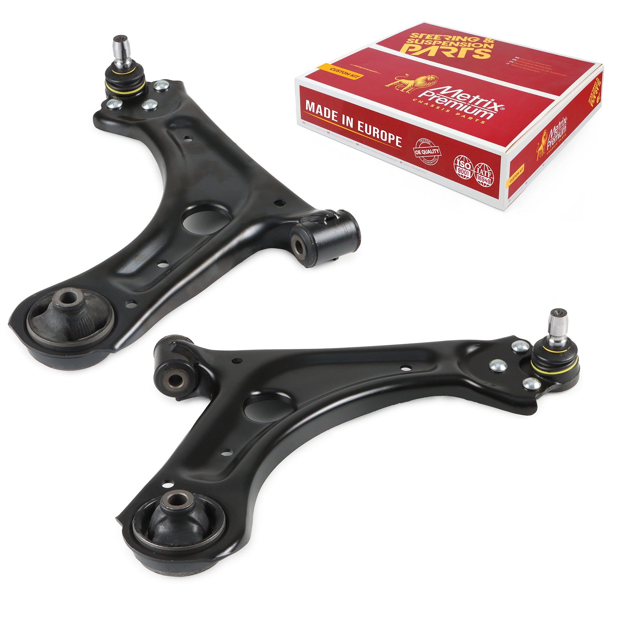 Metrix Premium Chassis Parts Front Left & Right Lower Control Arm and Ball Joint Assembly Kit 91125MT OEM fit auto parts