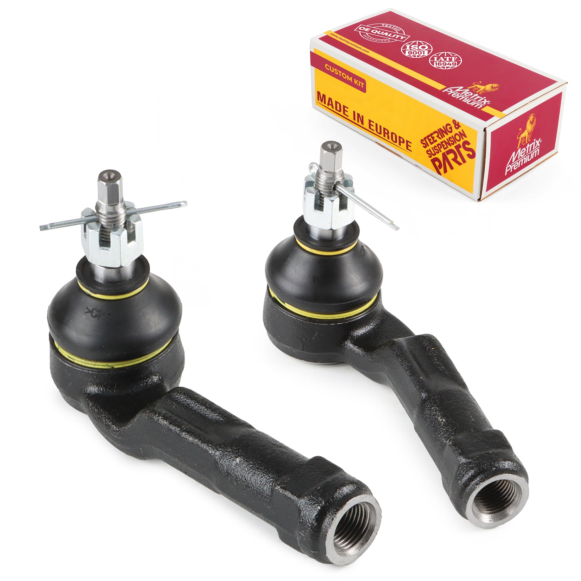 Metrix Premium Chassis Parts Front Left & Right Outer Tie Rod End Kit 91130MT OEM fit auto parts