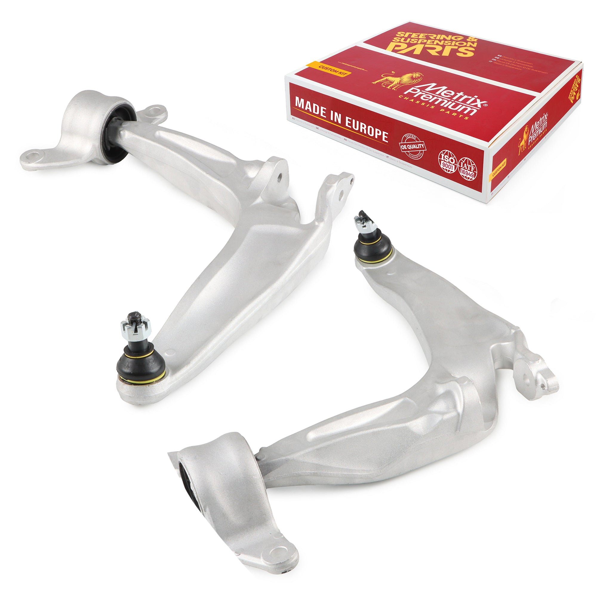 Metrix Premium Chassis Parts Front Left & Right Control Arm and Ball Joint Assembly Kit 91145MT OEM fit auto parts