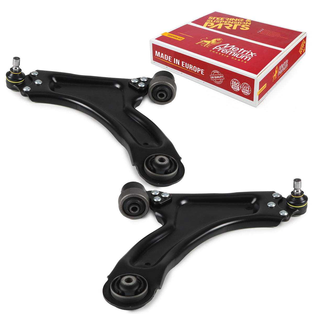 Metrix Premium Chassis Parts Front Left & Right Lower Control Arm and Ball Joint Assembly Kit 91156MT OEM fit auto parts