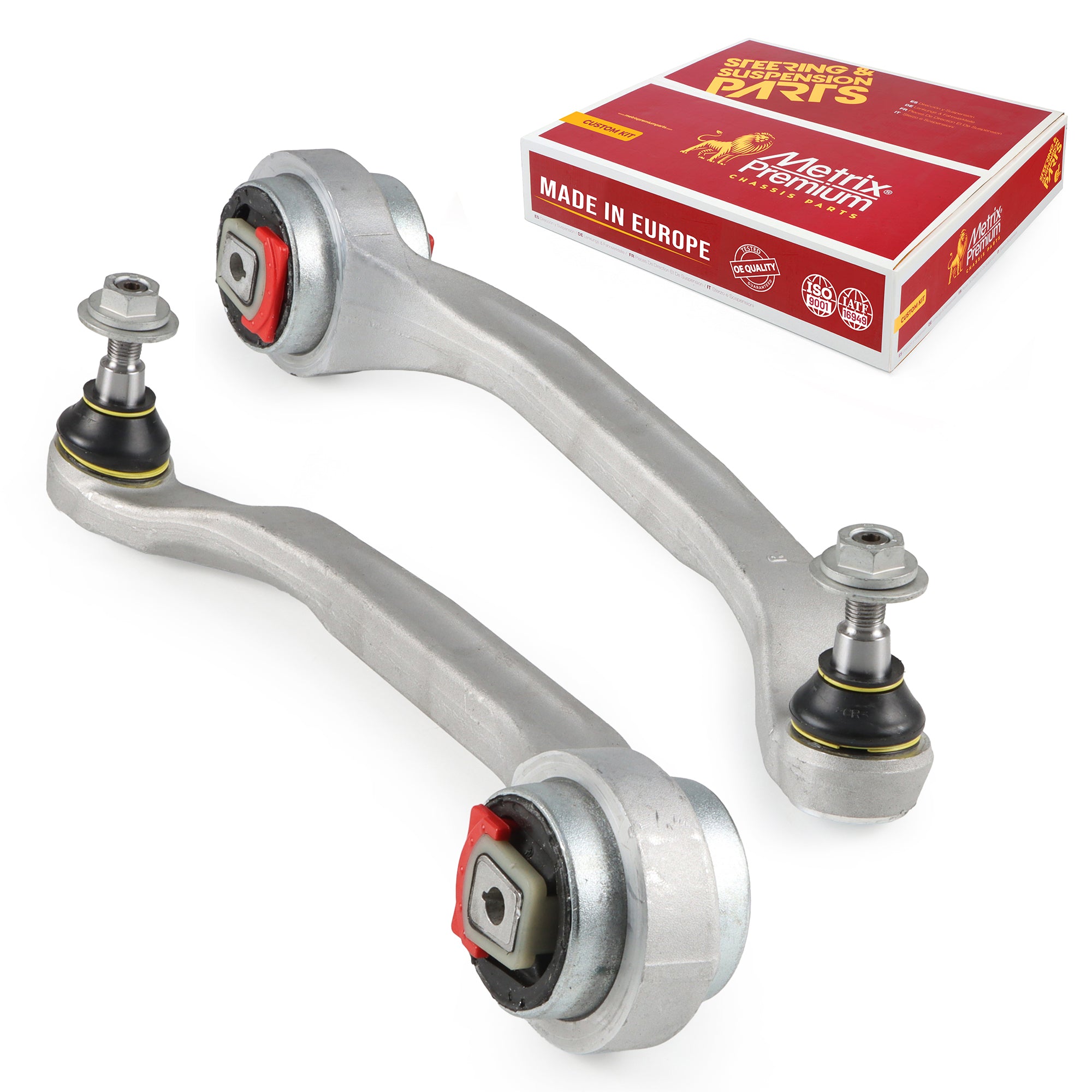 Metrix Premium Chassis Parts Front Left & Right Lower Rearward Control Arm and Ball Joint Assembly Kit 91159MT OEM fit auto parts