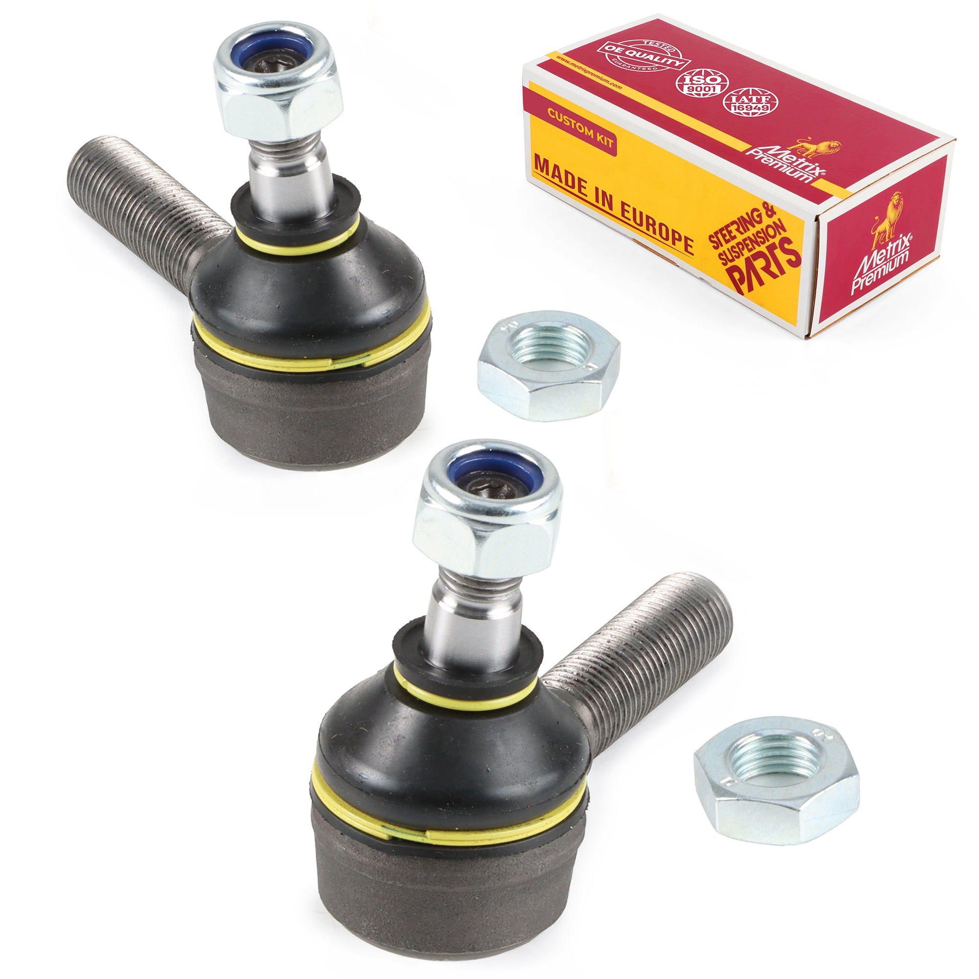 Metrix Premium Chassis Parts Front Left & Right Outer Tie Rod End Kit 91162MT OEM fit auto parts