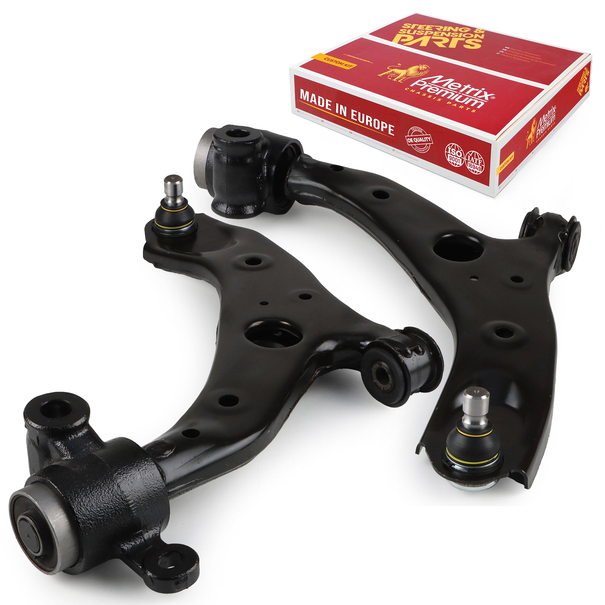 Metrix Premium Chassis Parts 2 PC Front Left & Right Lower Control Arm and Ball Joint Assembly Kit 91173MT OEM fit auto parts