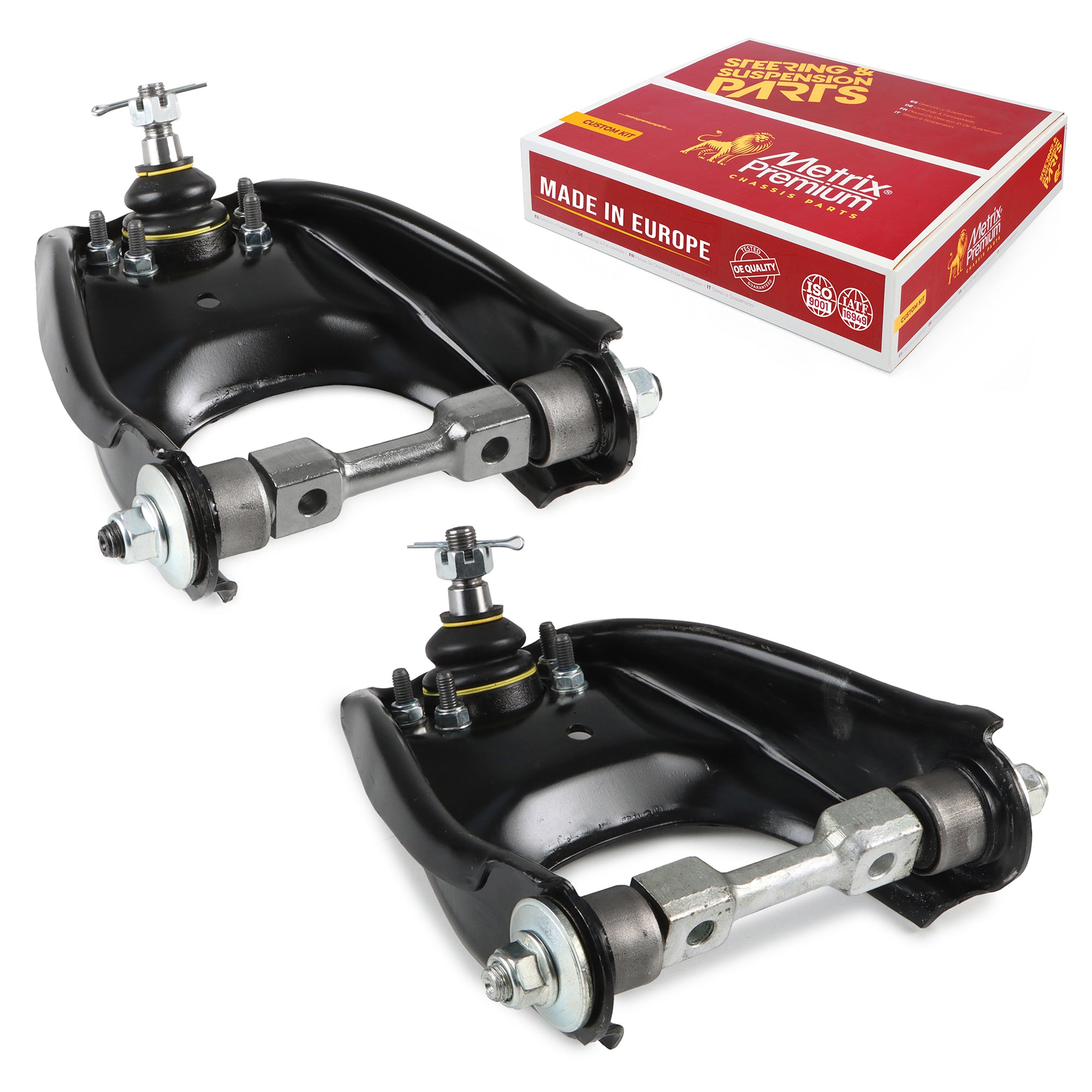 Metrix Premium Chassis Parts 2 PC Front Left & Right Upper Control Arm and Ball Joint Assembly Kit 91182MT OEM fit auto parts