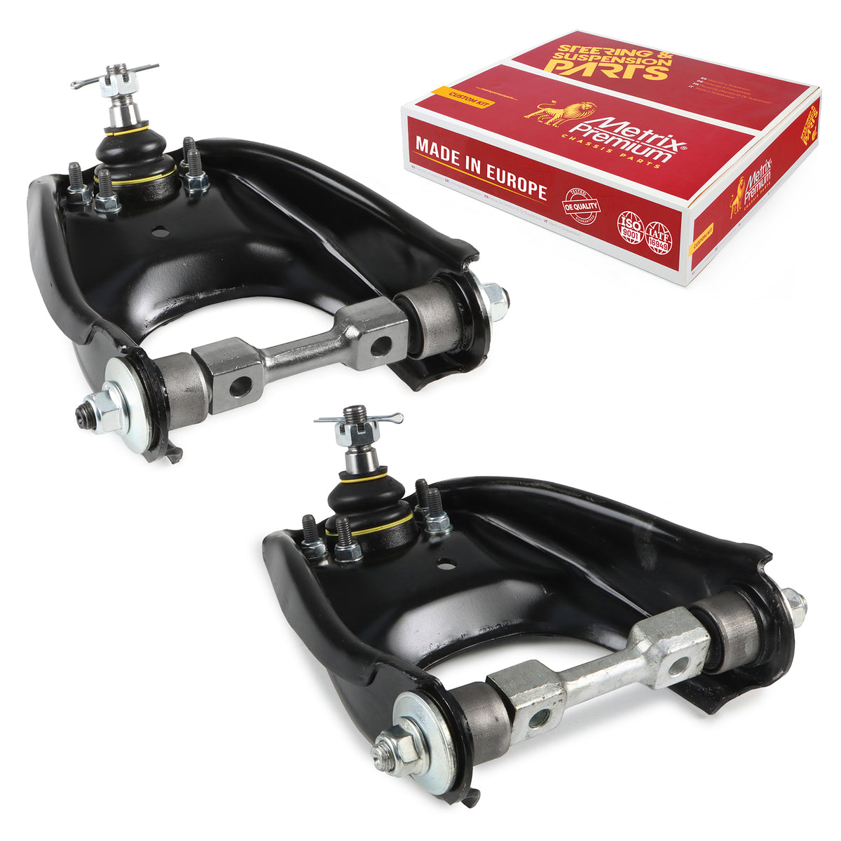 Metrix Premium Chassis Parts 2 PC Front Left & Right Upper Control Arm and Ball Joint Assembly Kit 91182MT OEM fit auto parts