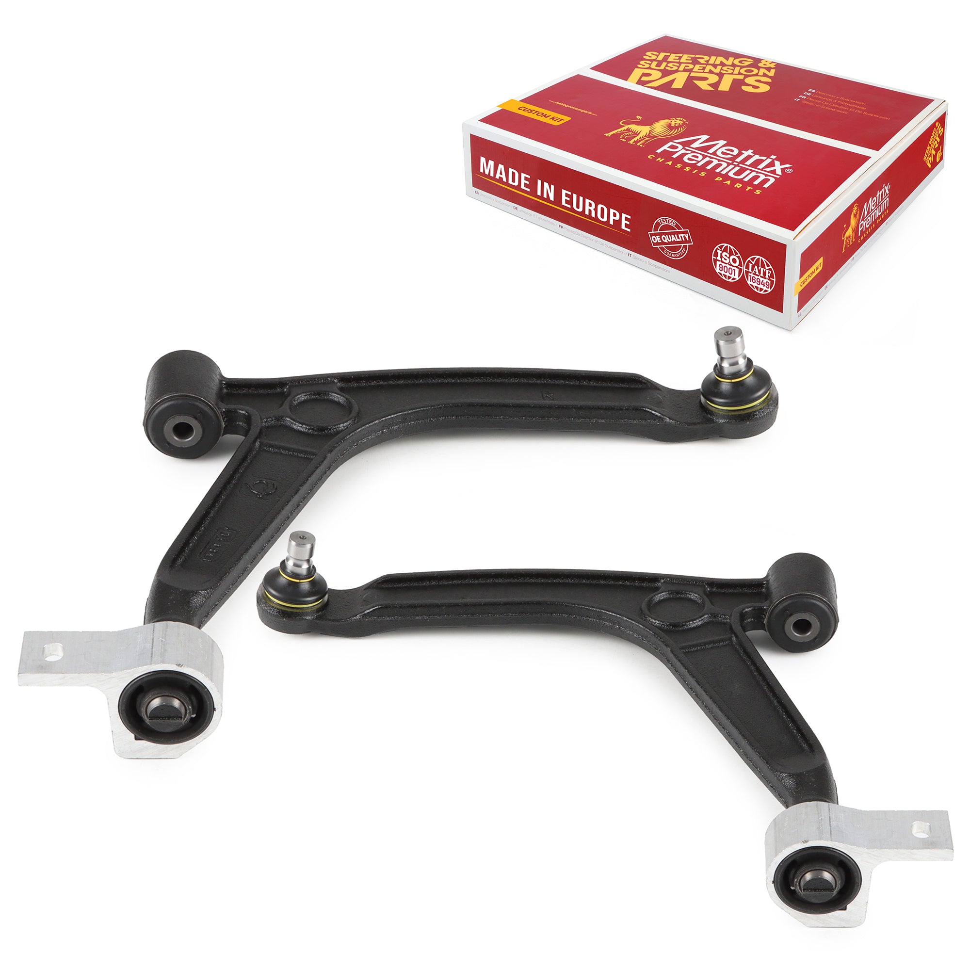 Metrix Premium Chassis Parts Front Left & Right Lower Control Arm and Ball Joint Assembly Kit 91195MT OEM fit auto parts