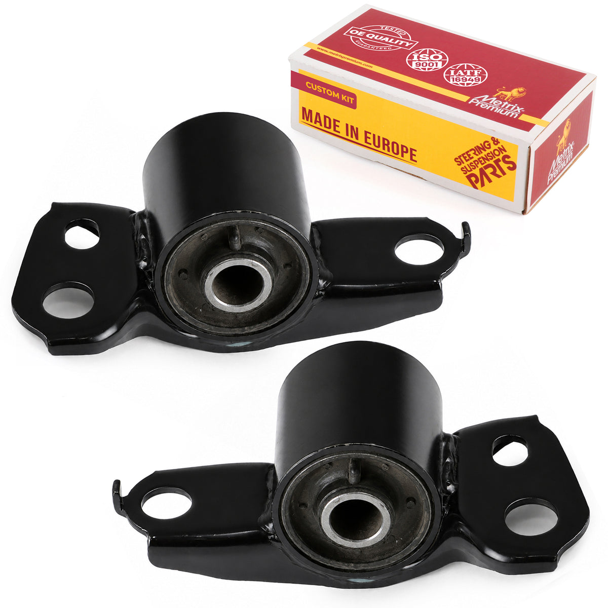Metrix Premium Chassis Parts 2 PC Front Left & Right Lower Rearward Axle Support Bushing Kit 91197MT OEM fit auto parts