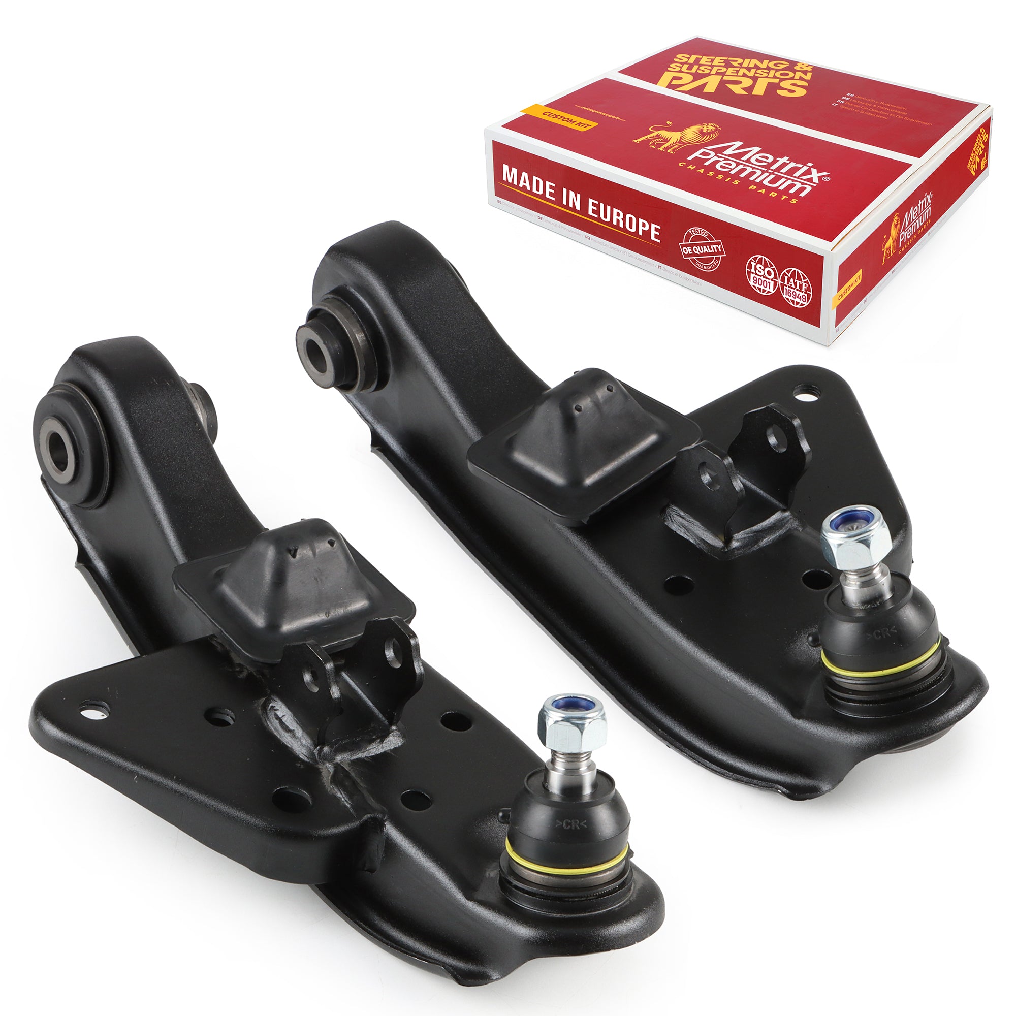 Metrix Premium Chassis Parts 2 PC Front Left & Right Lower Control Arm and Ball Joint Assembly Kit 91210MT OEM fit auto parts
