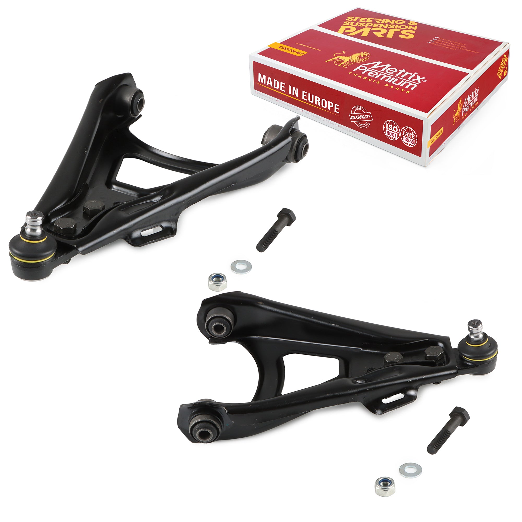 Metrix Premium Chassis Parts Front Left & Right Lower Control Arm and Ball Joint Assembly Kit 91212MT OEM fit auto parts