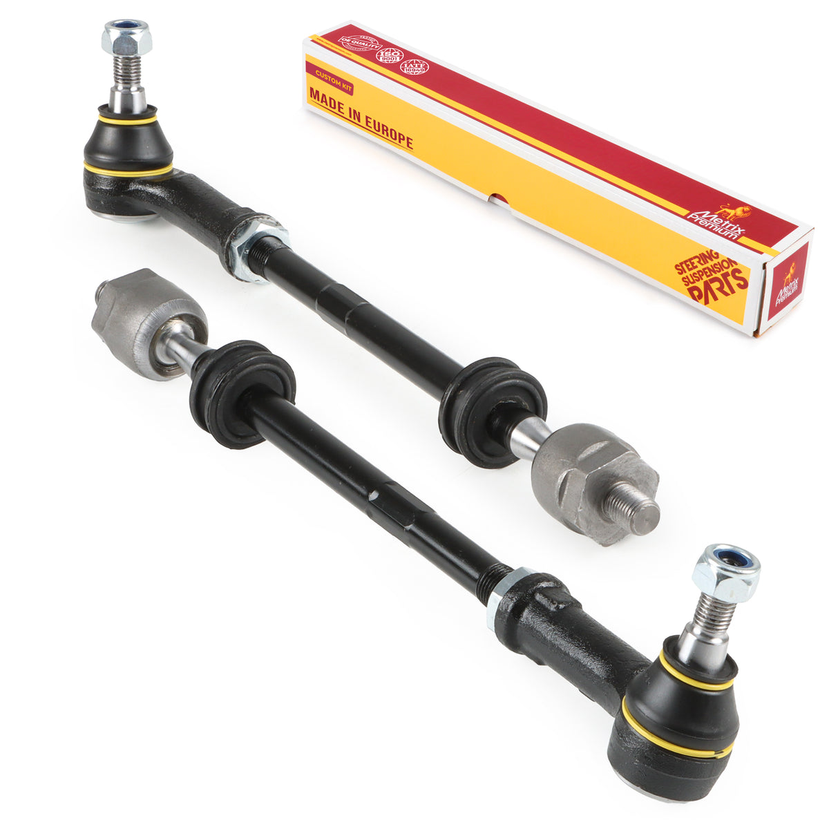 Metrix Premium Chassis Parts Front Left & Right Tie Rod End Assembly Kit 91218MT OEM fit auto parts